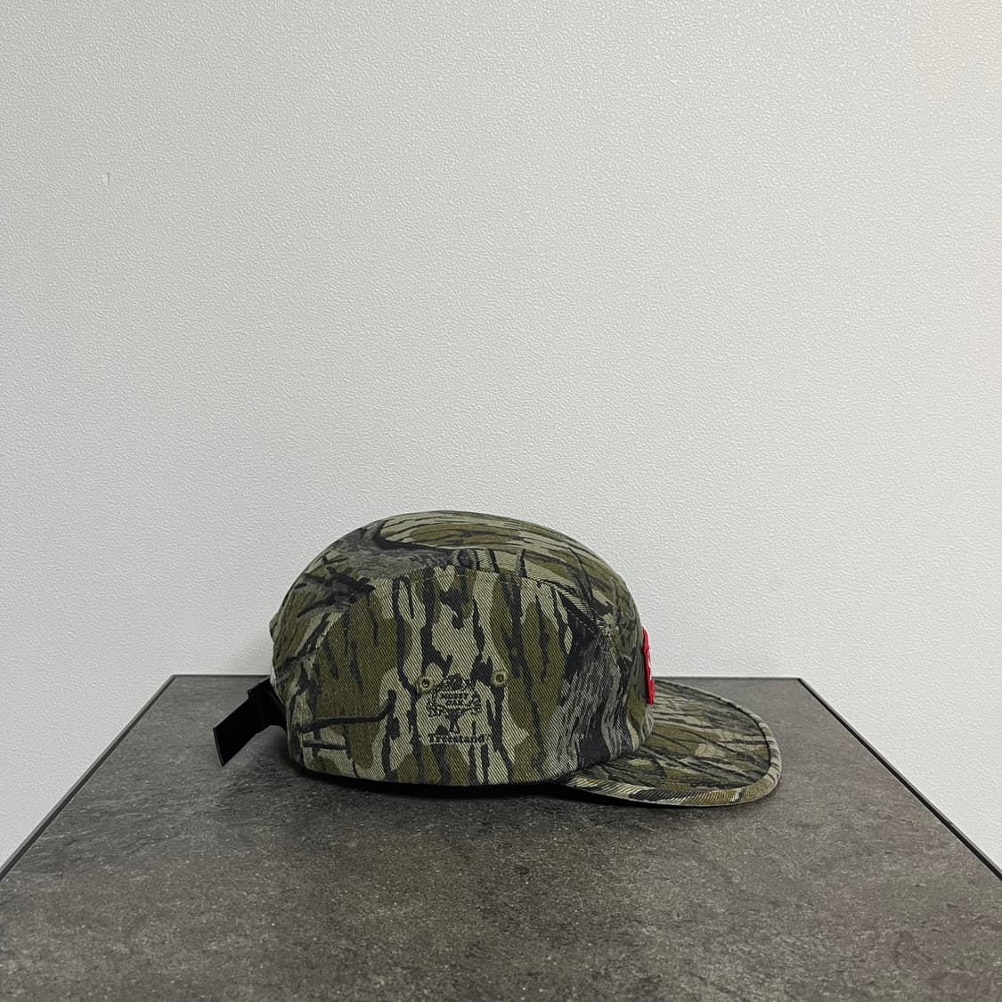 슈프림 밀리터리 워시드 카모 레드 박스로고 캠프캡 모자 상품이미지3