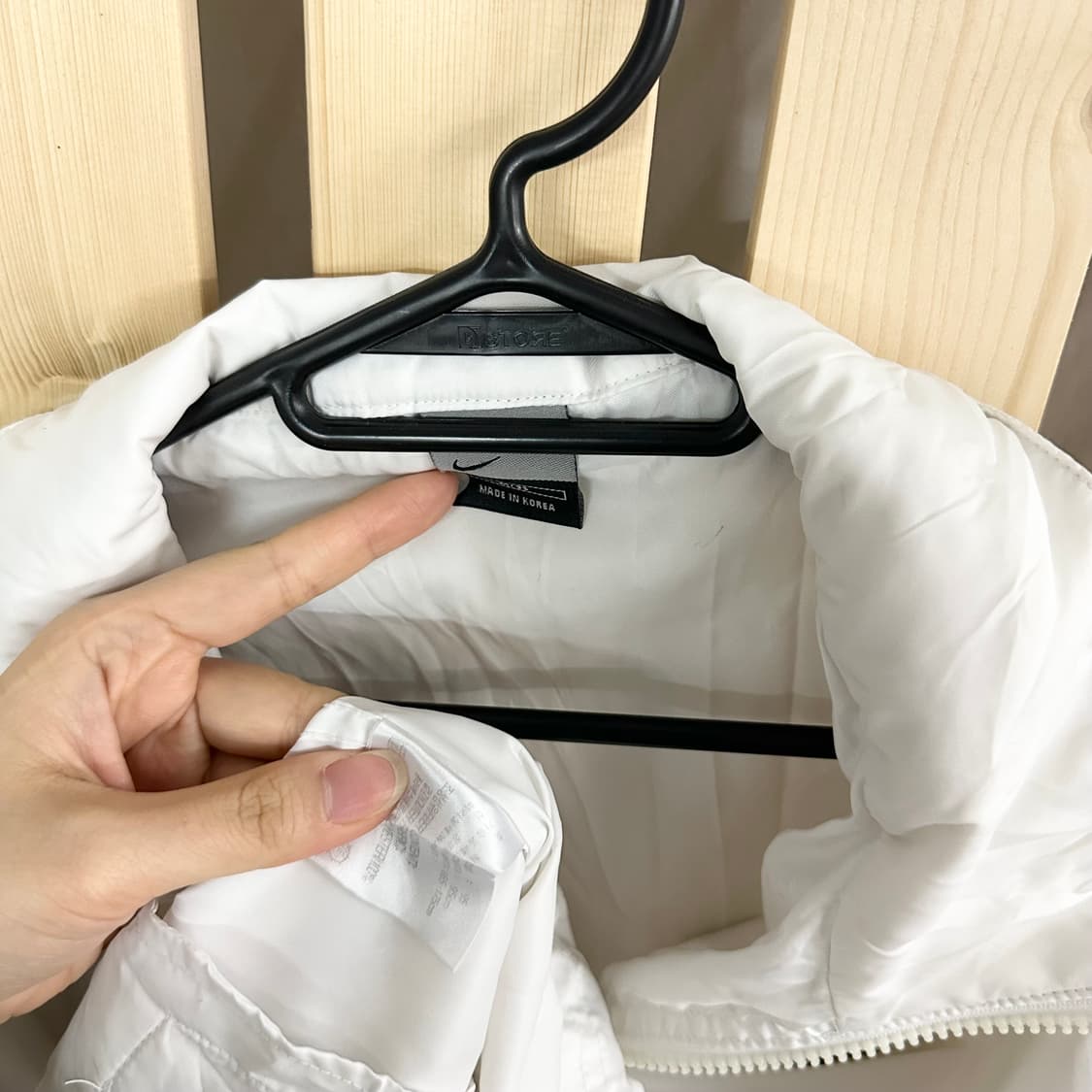 (L) 나이키 바람막이 자켓 흰색 화이트 상품이미지4