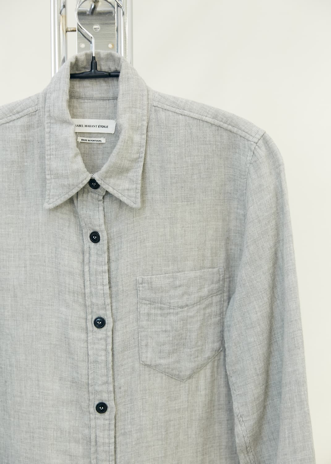 Raw Cut Melange Shirt 상품이미지2