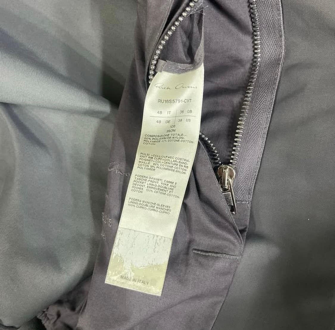 [48] 릭오웬스 18SS 플라이트 봄버 자켓 상품이미지8