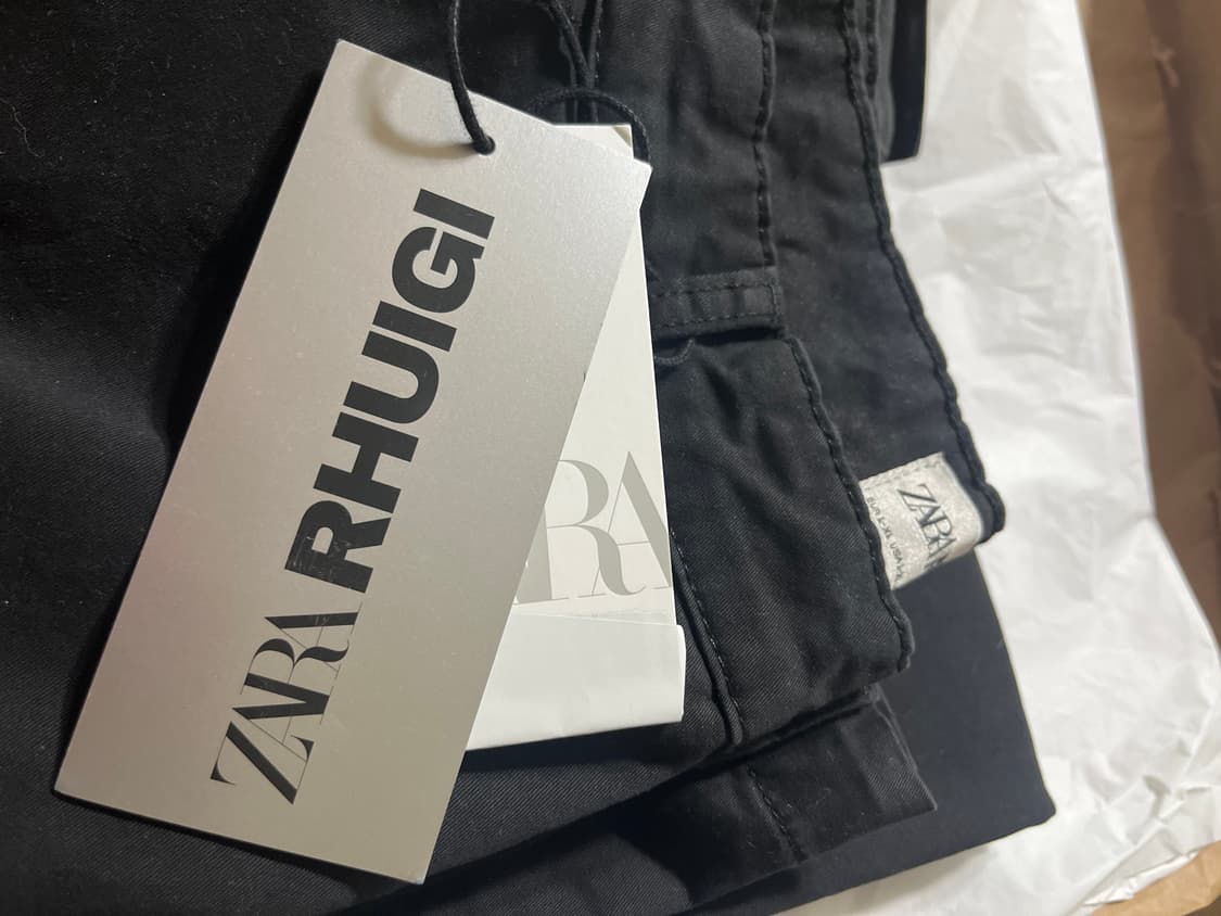 (L-XL)자라 루이지 유틸리티 카고 팬츠 블랙 새상품 상품이미지2