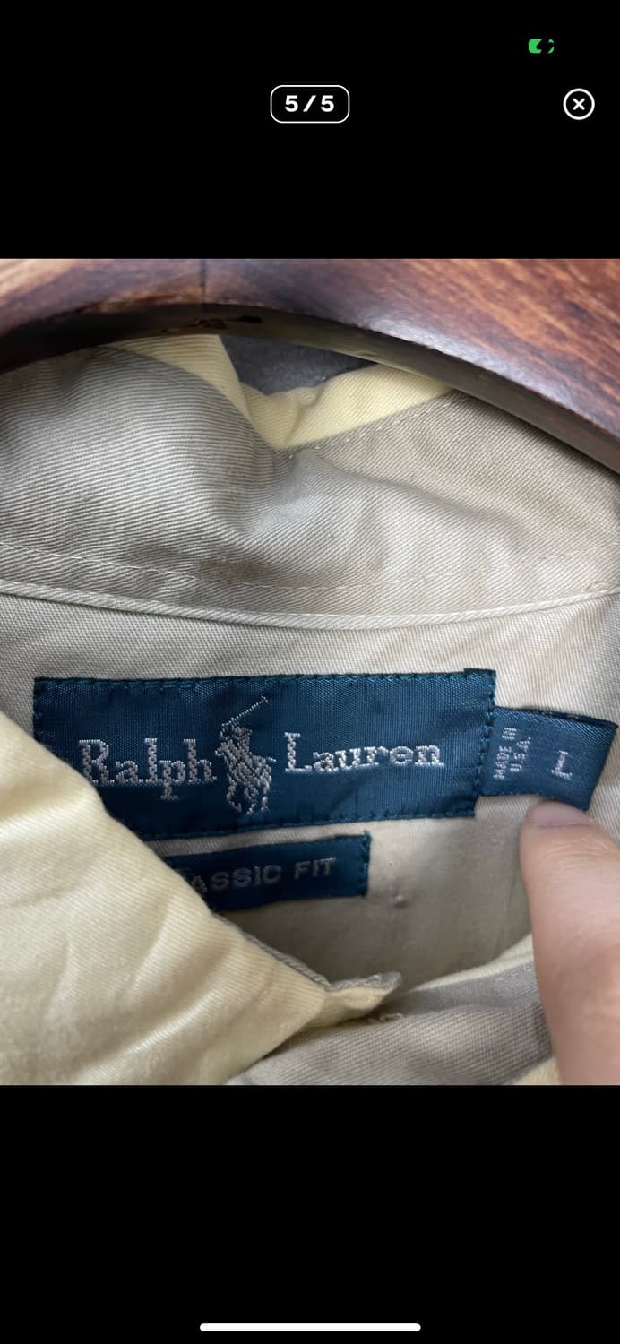 폴로랄프로렌 포니로고 옐로우 셔츠 A3543 상품이미지5