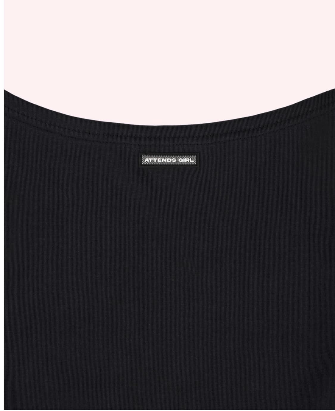 attends soft lace 3/4 sleeve tee(black) 상품이미지4