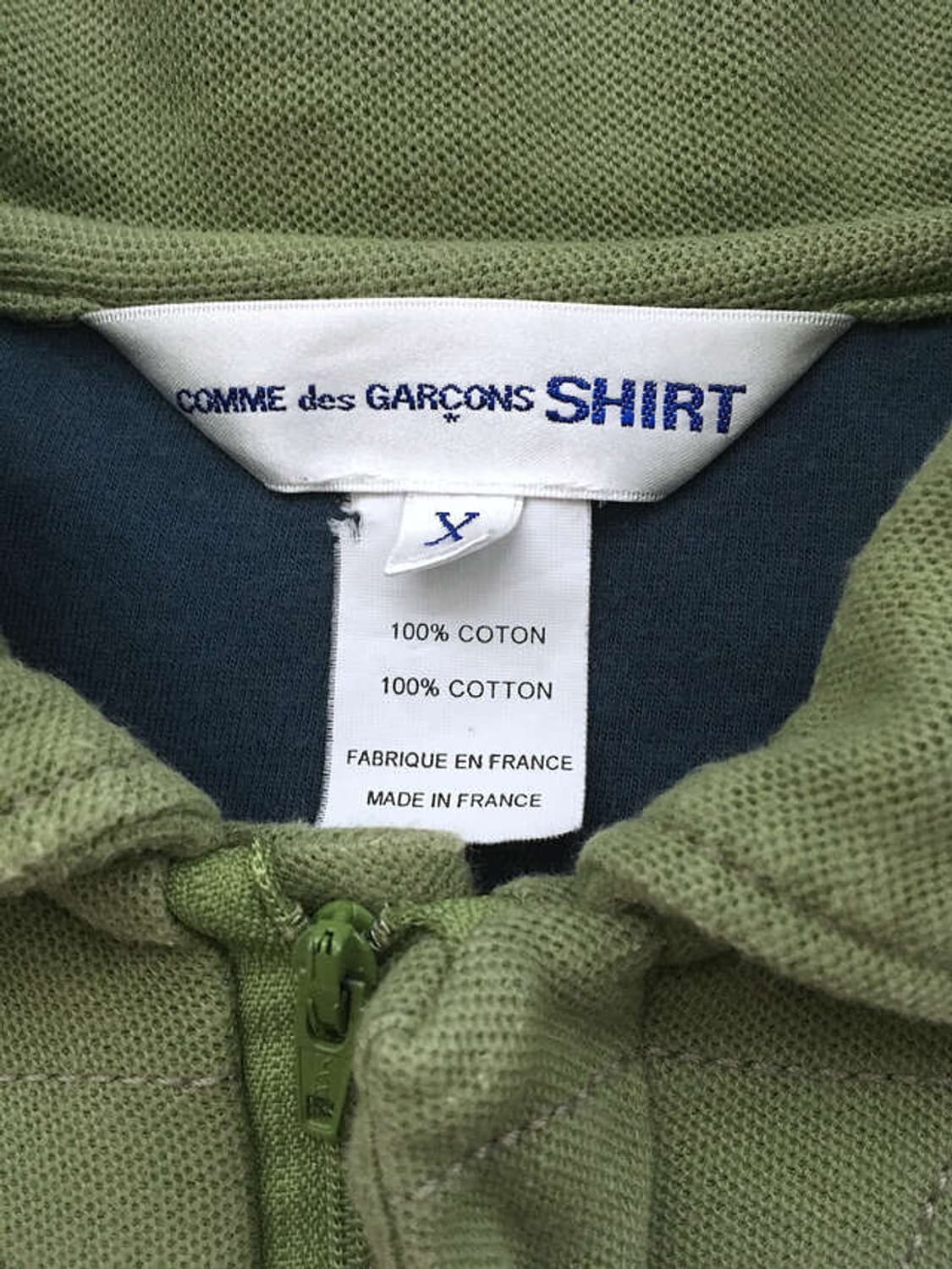 100% Cotton stitch zip-up pullovers 상품이미지3