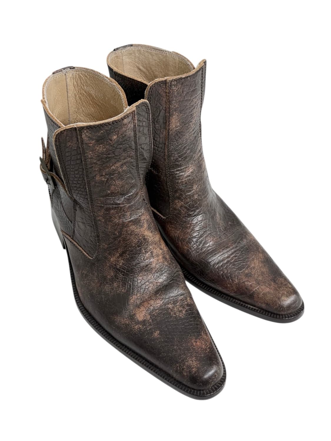 토네이도 마트 파이톤 벨티드 레더 부츠 상품이미지2