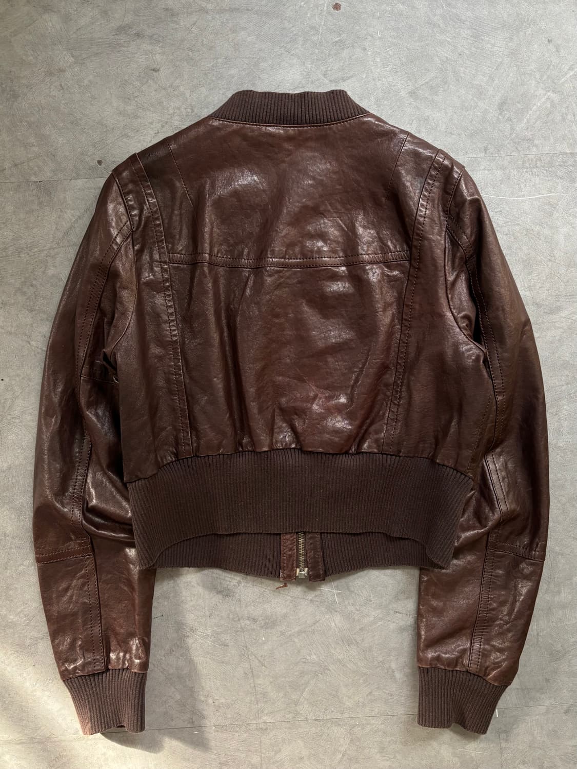 Burberry 버버리 블루라벨 브라운 레더 자켓 상품이미지9