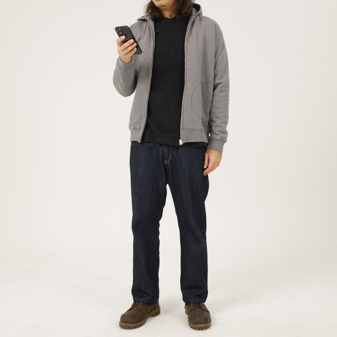 빔즈 그레이 후드 집업 상품이미지8