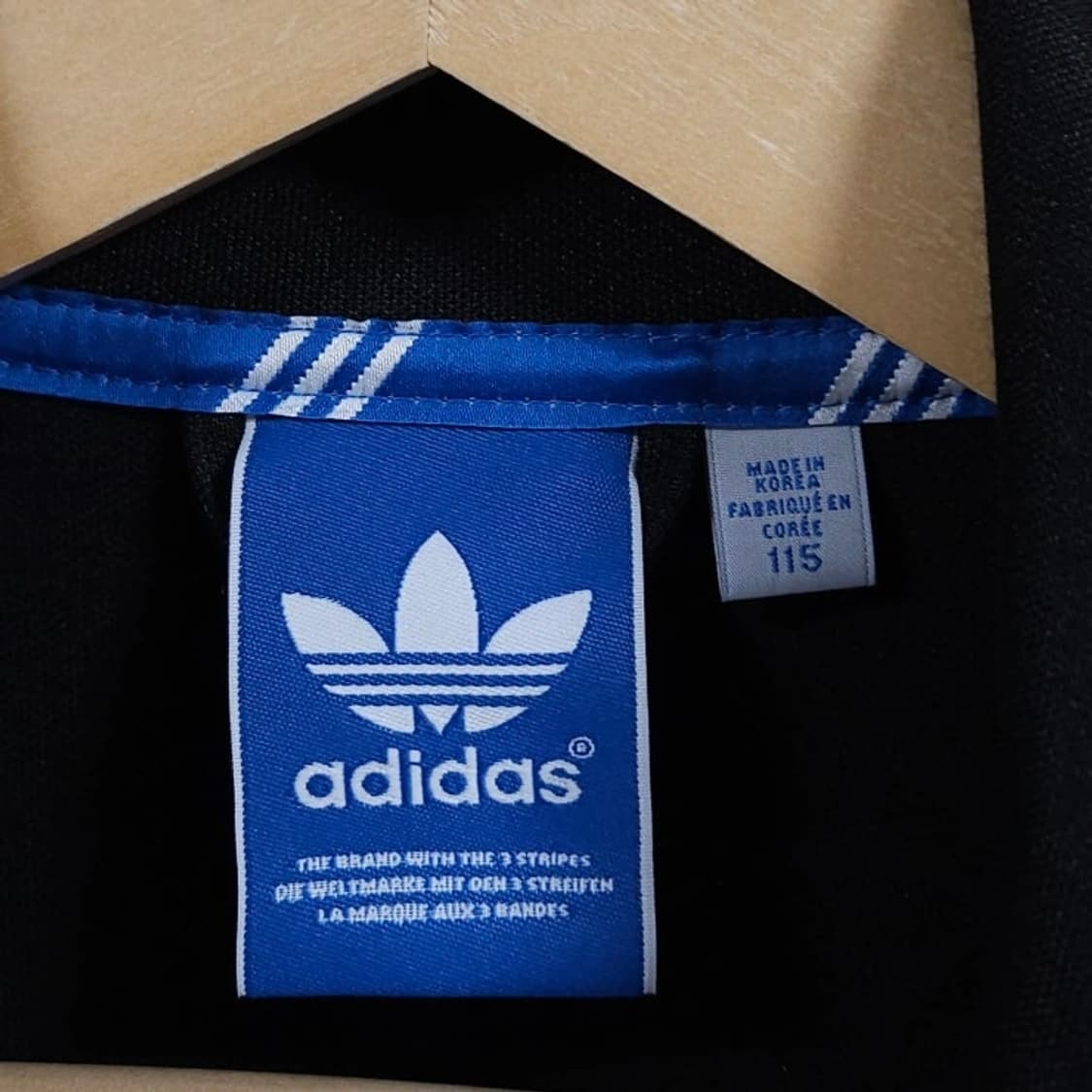 105 Adidas 아디다스 유로파 삼선 트랙탑 져지 블랙 상품이미지5