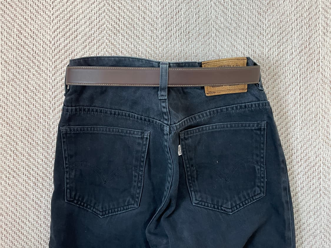 빈티지 브라운 버클 벨트 J03871 상품이미지3