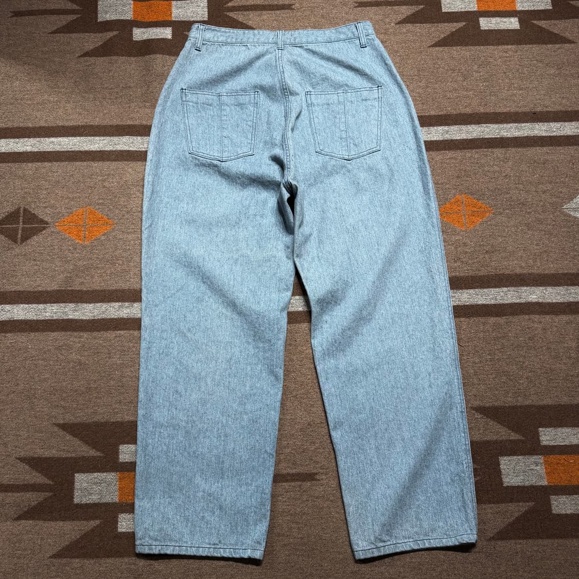 한섬 더일마 그레이 워싱 와이드 데님 팬츠 L 상품이미지4