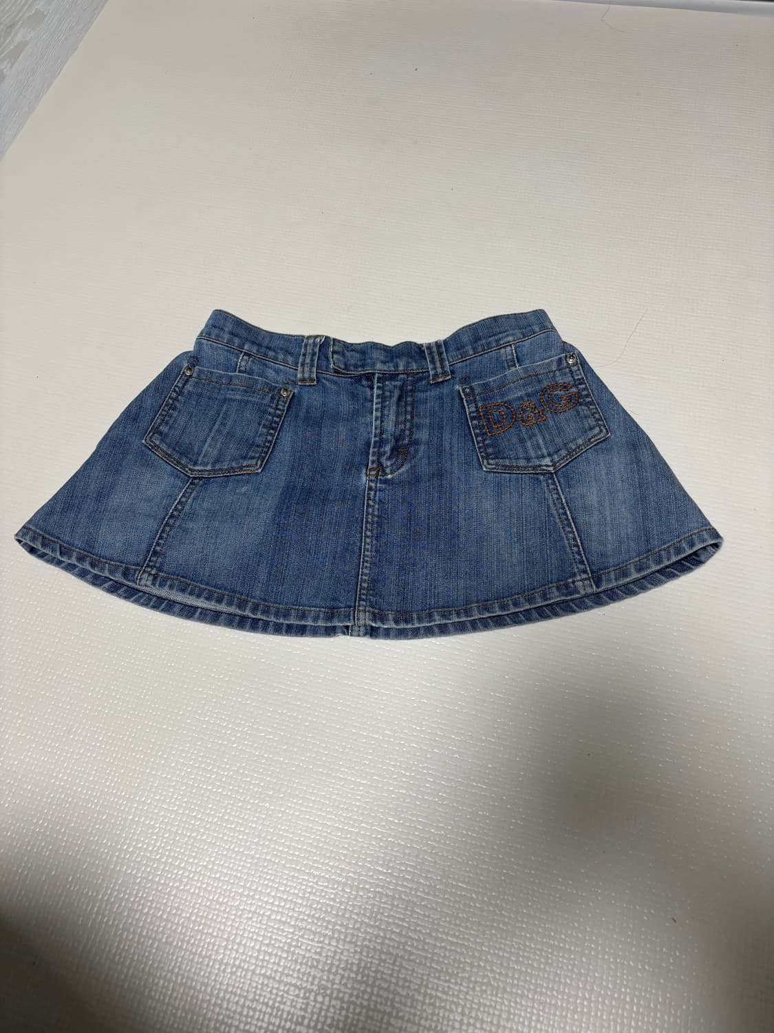 돌체앤가바나 데님 마이크로 미니 스커트 상품이미지10