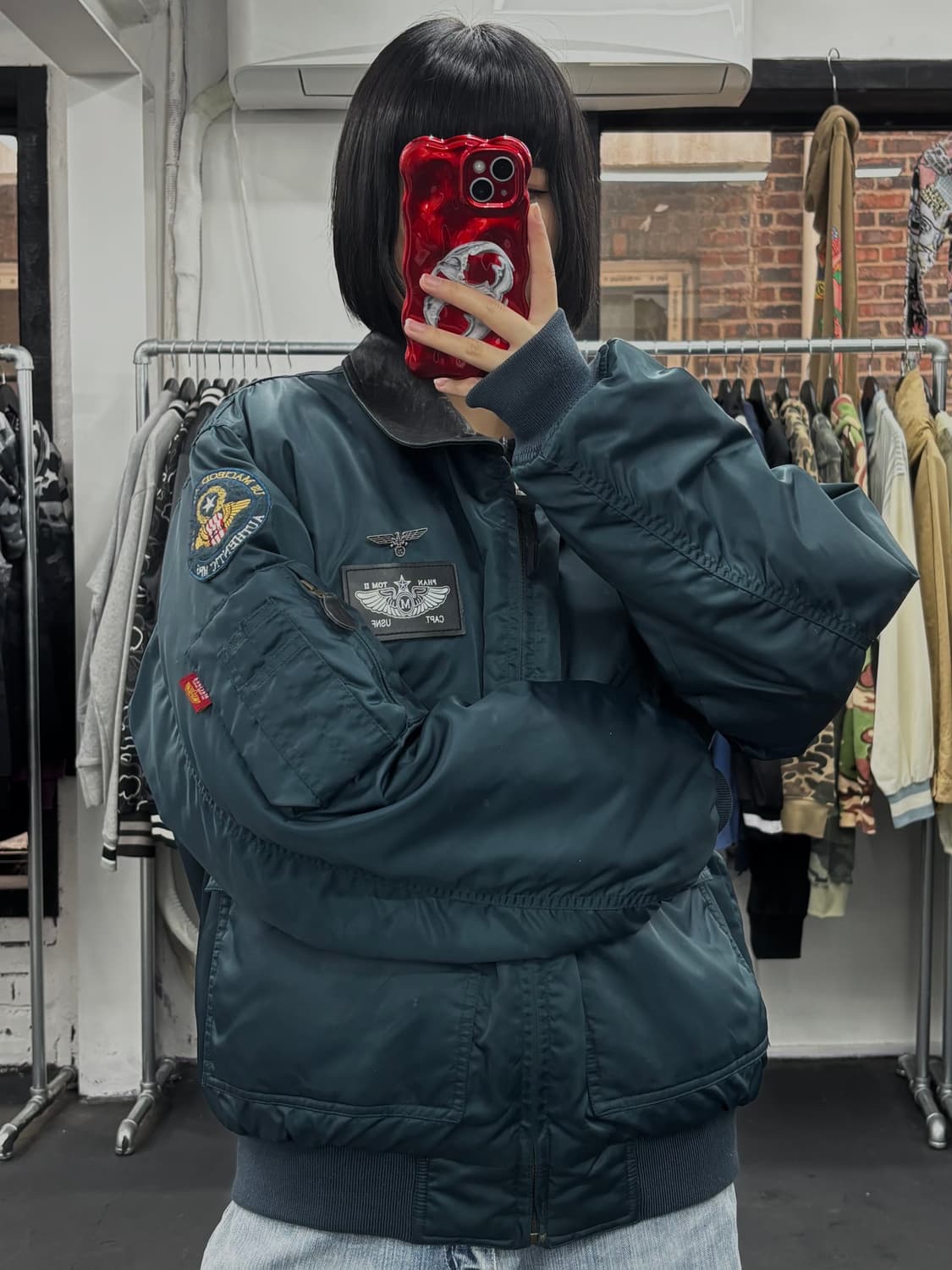 VTG 레더넥 MA-1 상품이미지3