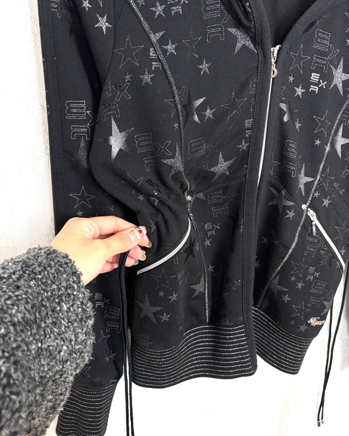 EXR Glitter Star Hooded Zip-Up 상품이미지4