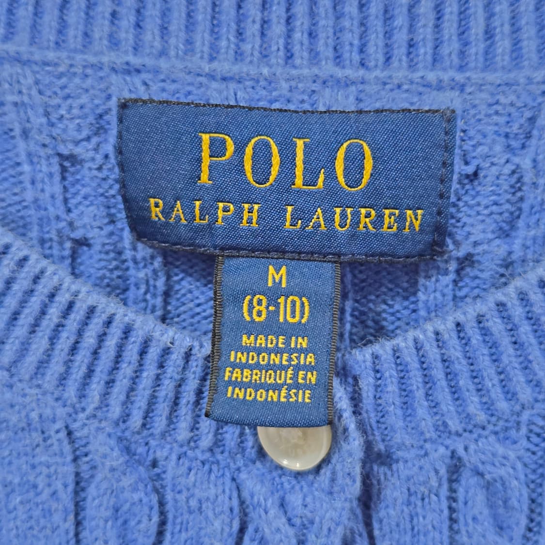 폴로랄프로렌 키즈 케이블 니트 가디건 M/8/10 상품이미지3