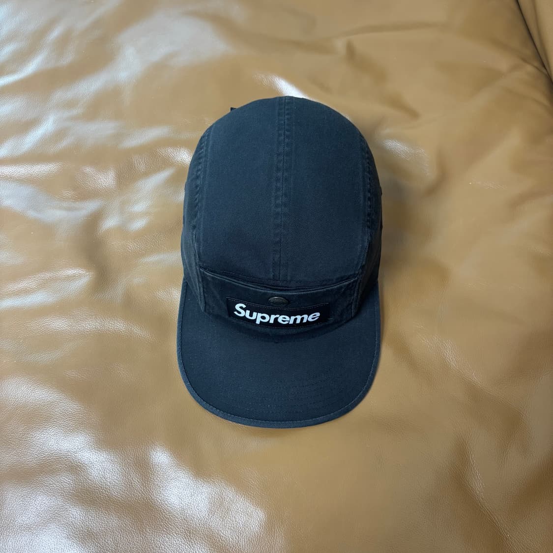 Supreme 슈프림 워시드 블랙 캠프캡 모자 (Washed Black) 상품이미지5