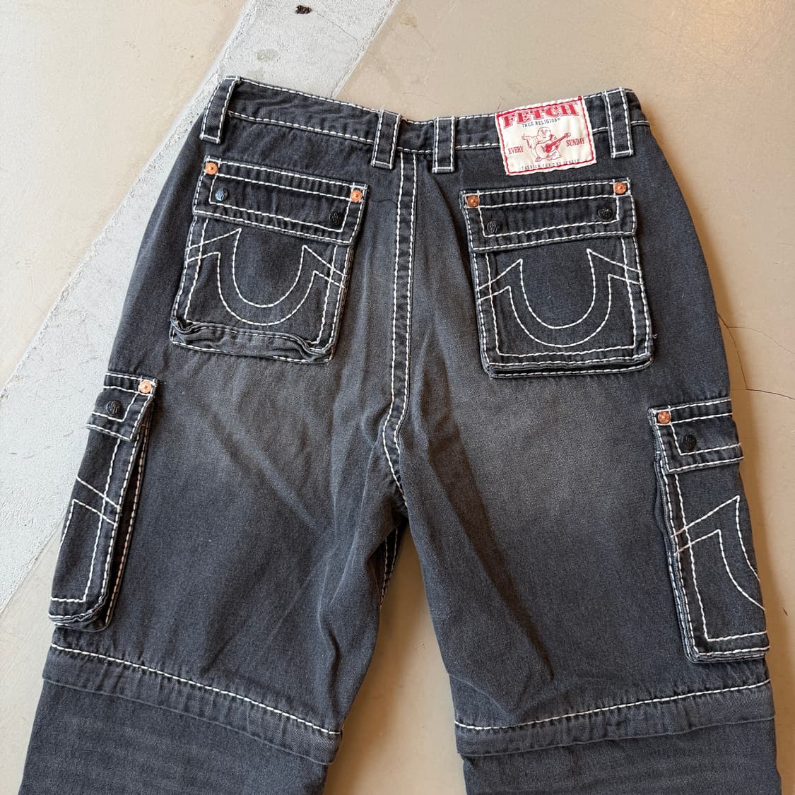 트루릴리젼 x 페치 데님 세퍼레이트 카고팬츠 상품이미지7