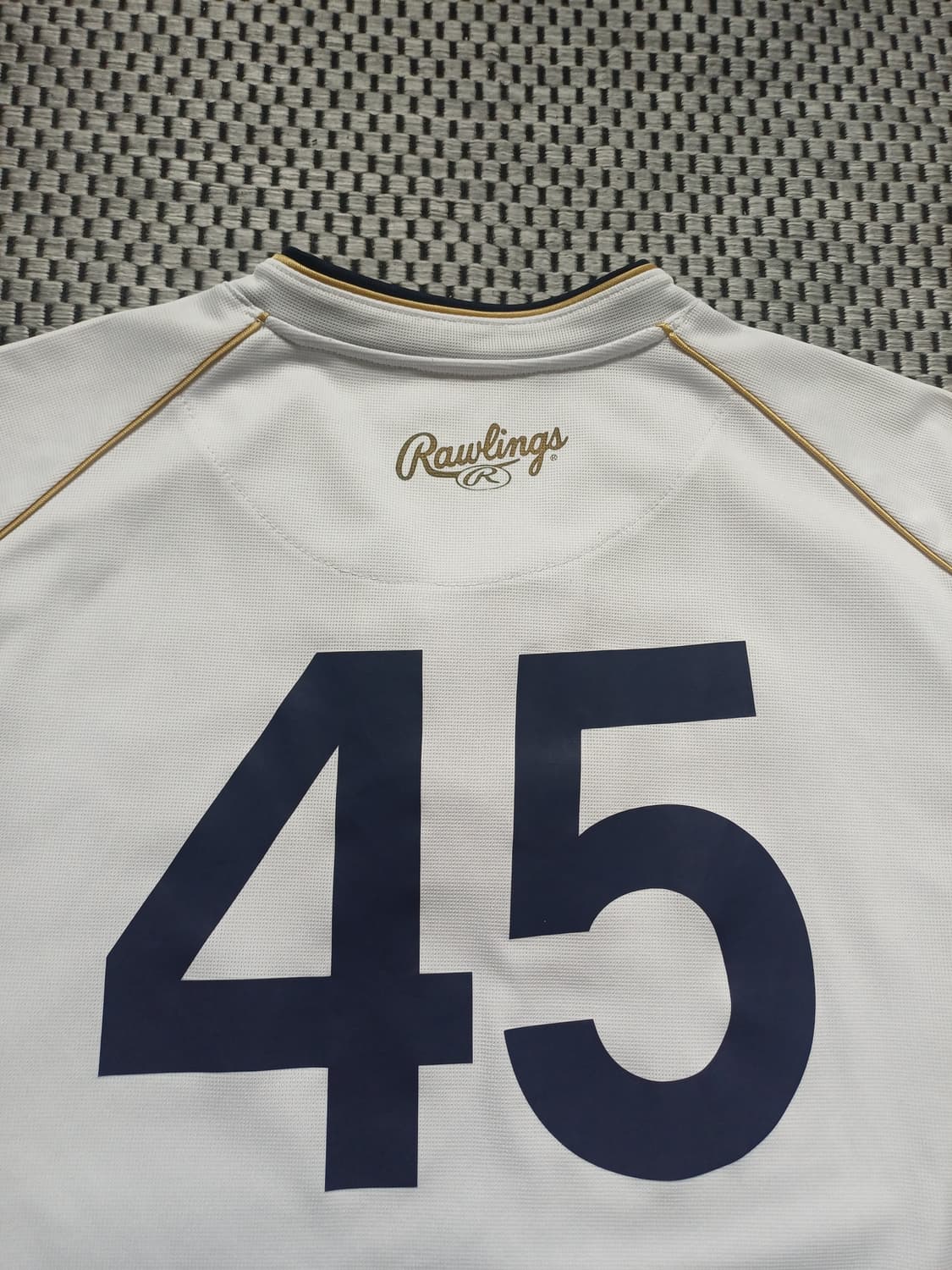 [2XL] 롤링스(Rawlings) 하프버튼 야구 유니폼 져지(국내생산) 상품이미지7