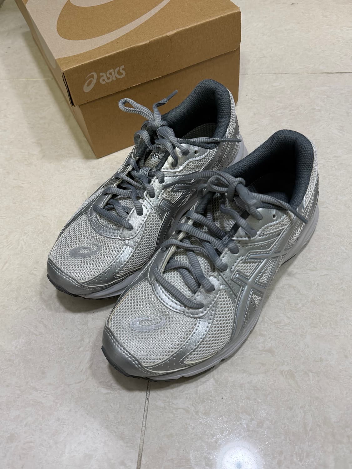 아식스 조그100s 글레시어 그레이 퓨어실버 230 상품이미지1