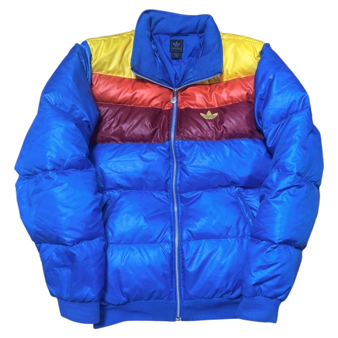[착샷O] 아디다스 컬러블록 덕다운 오리털 패딩 상품이미지2