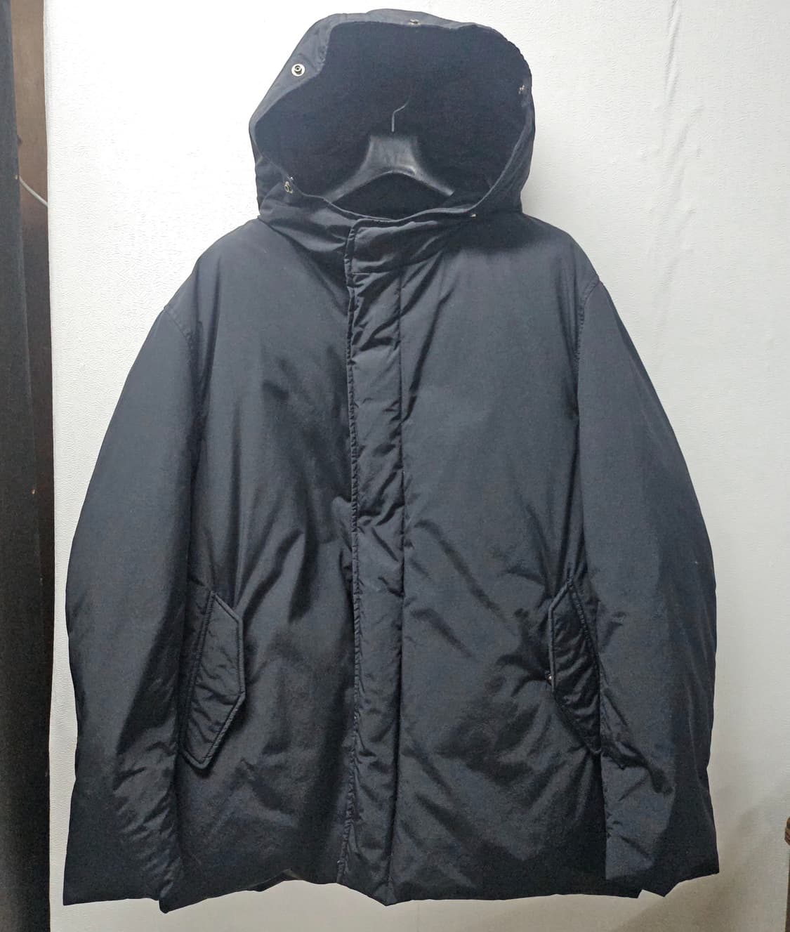 타임 옴므 구스 블랙 후드 패딩 점퍼 105 상품이미지1