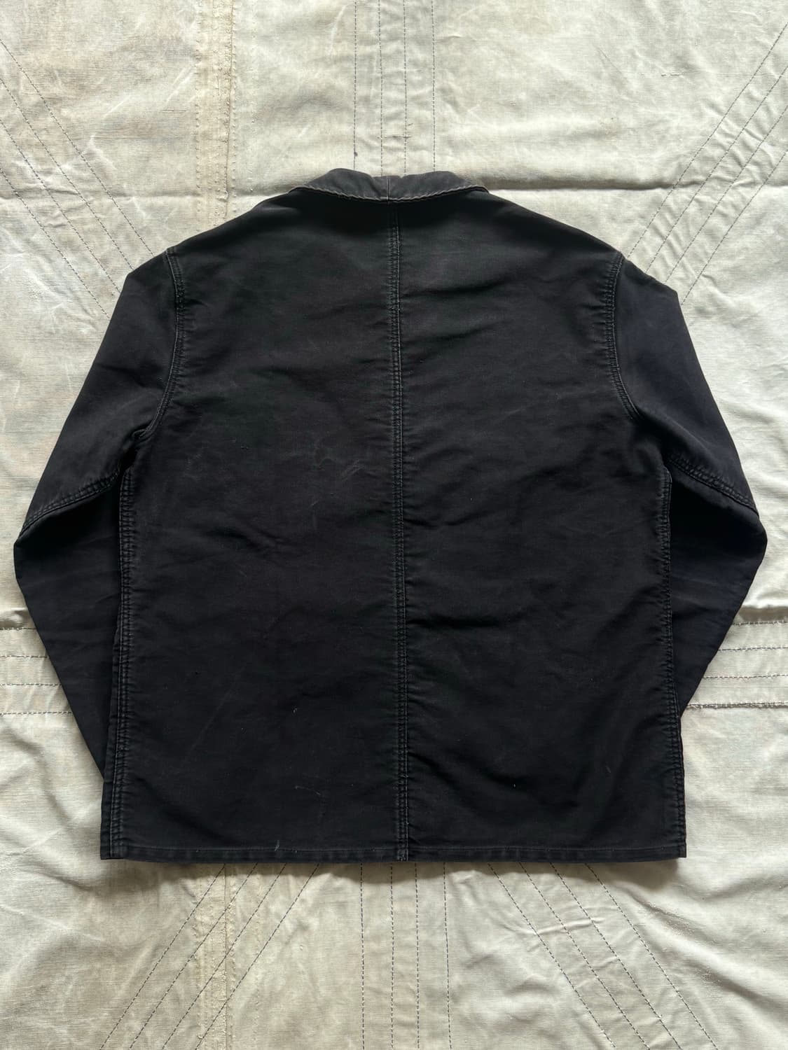 50s French Black Moleskin Work Jacket 상품이미지9