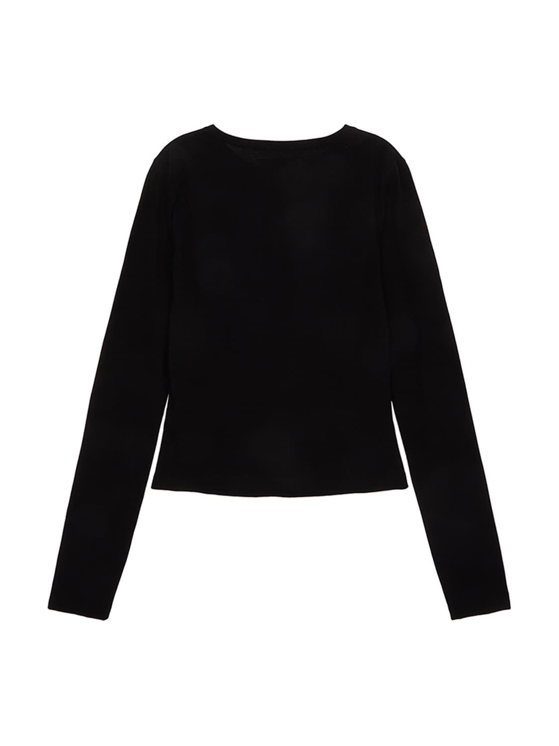 SLIT PINTUCK POINT TOP BLACK 상품이미지6