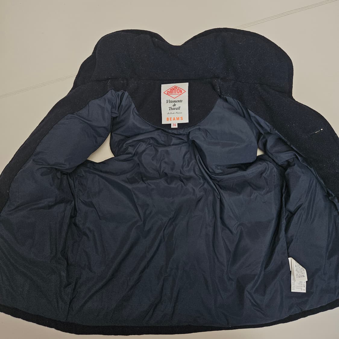 단톤 X 빔스 협업 패딩조끼 / 네이비 / 34사이즈(S) 상품이미지5
