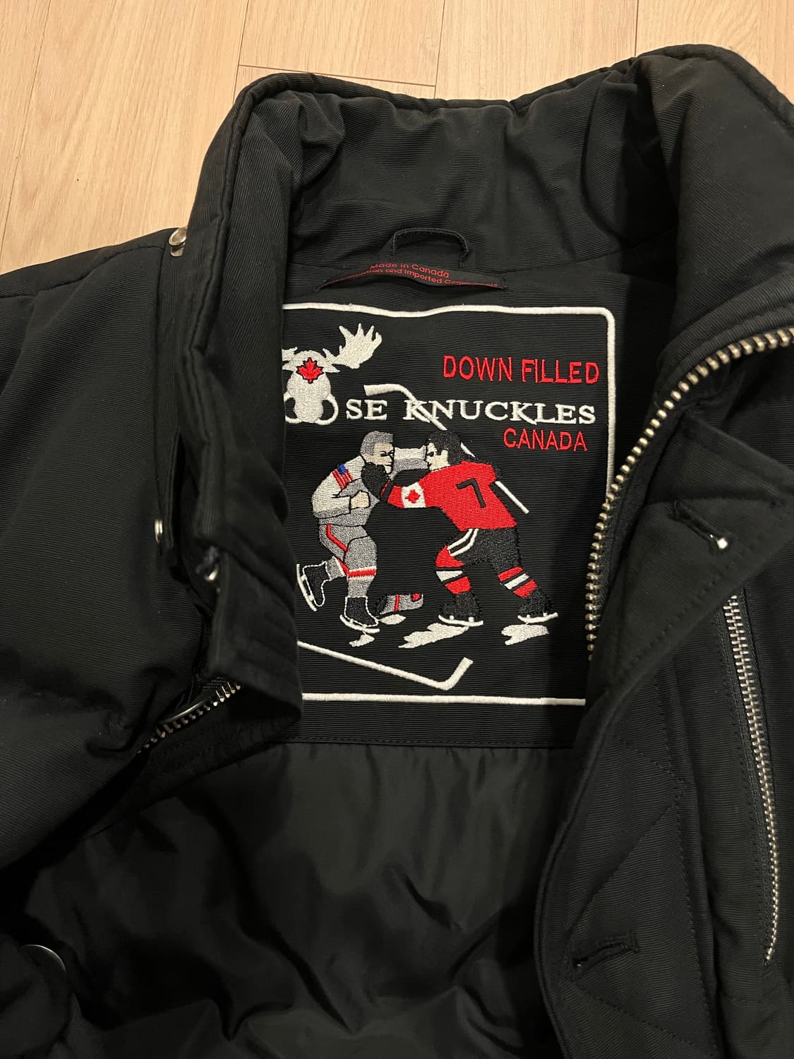 무스너클 블랙 패딩 xl  상품이미지3