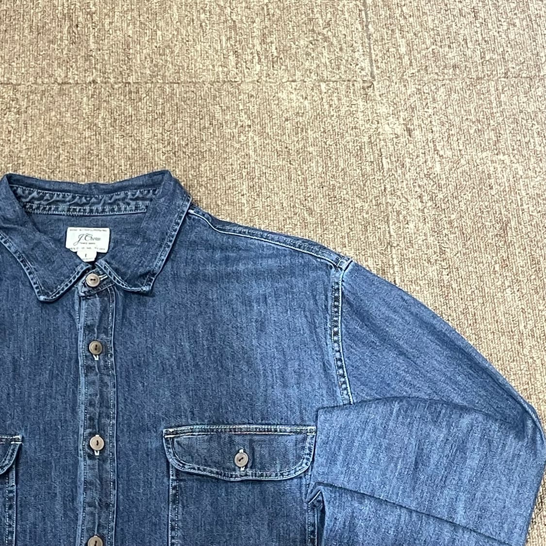 (L) J.Crew 제이 크루 빈티지 데님 셔츠 상품이미지2