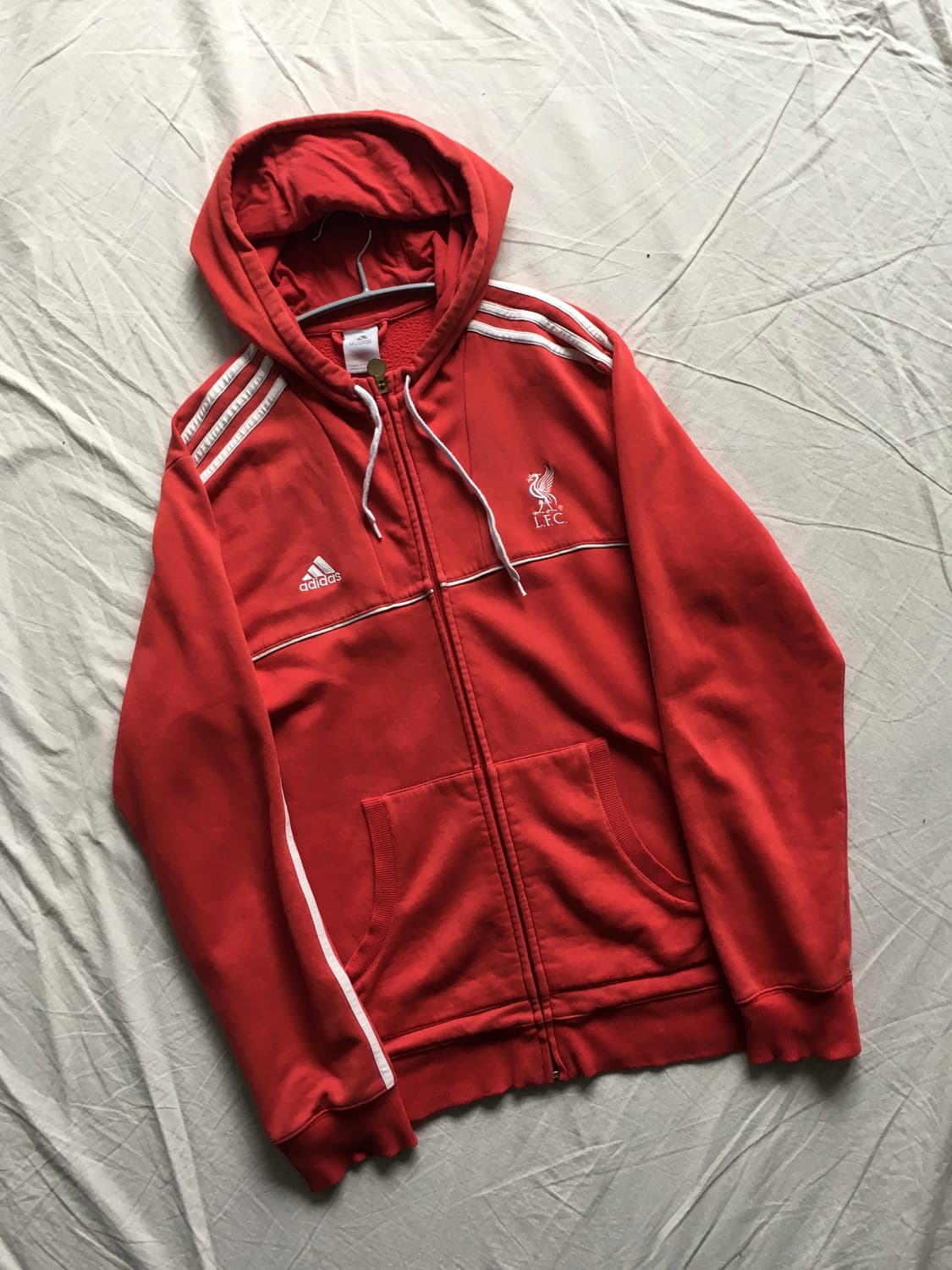 아디다스 리버풀 삼선 후드집업 상품이미지3