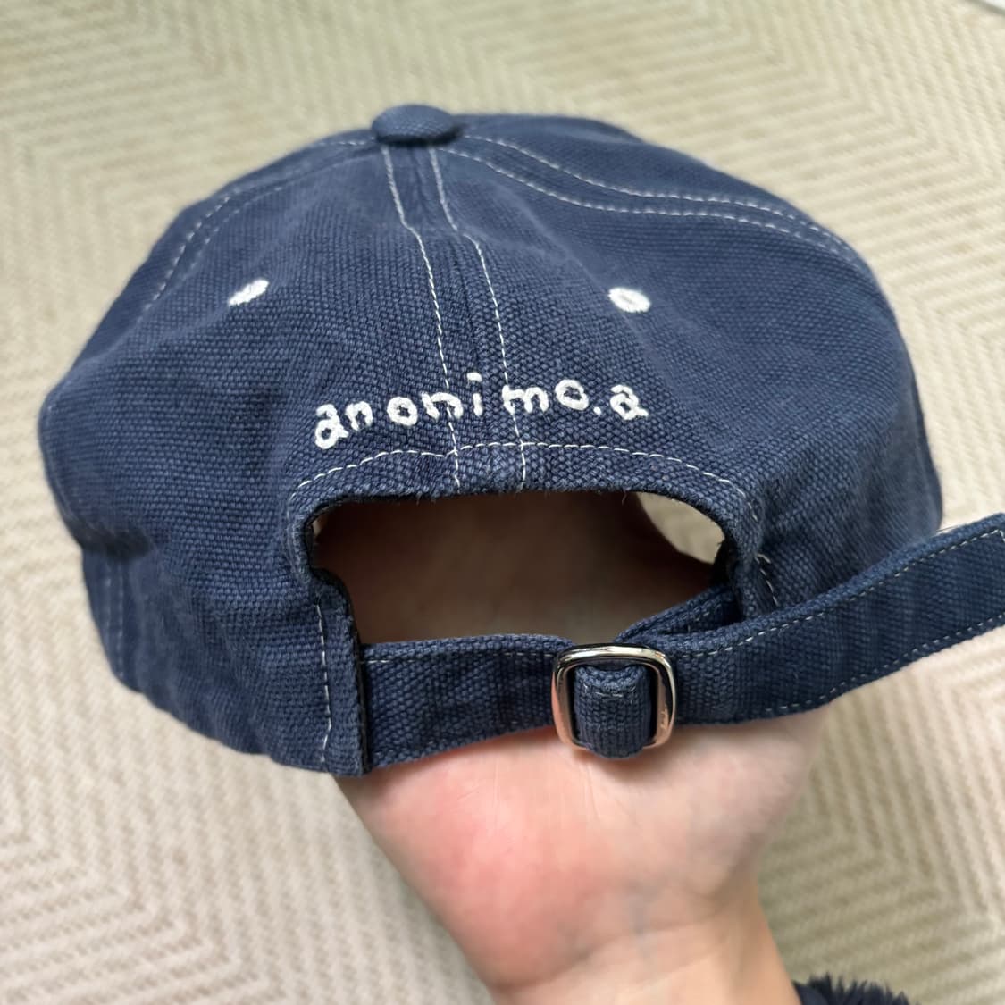 아노니모아노니마 플라워 볼캡 블루(인디고) 판매 상품이미지3