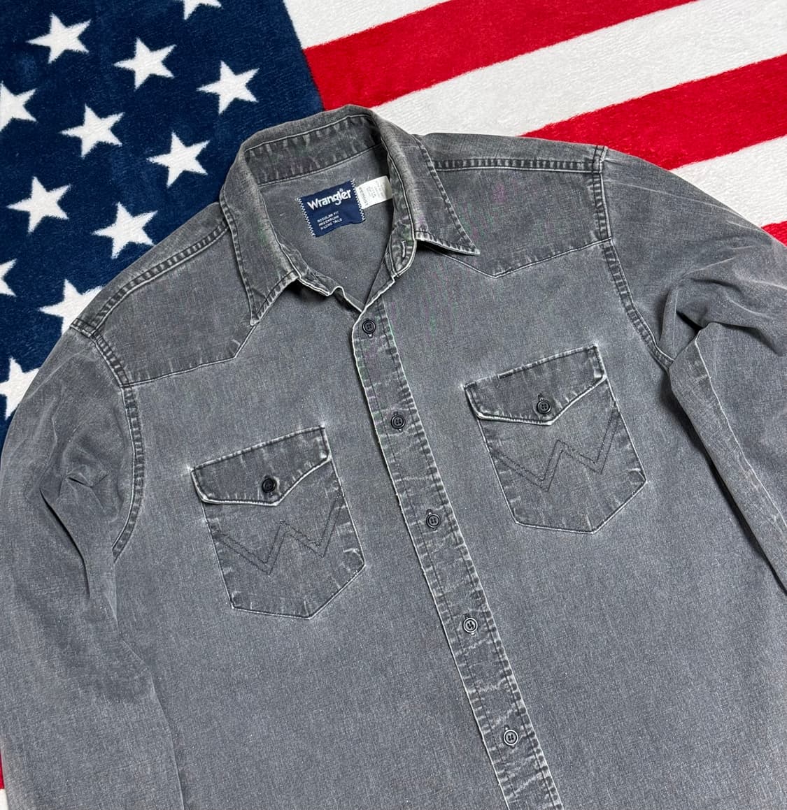 랭글러 웨스턴데님셔츠 Wrangler western denim shirt 상품이미지4