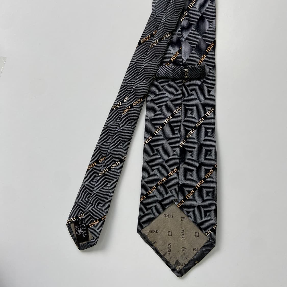 펜디(FENDI)  영문 모노그램 명품 정품 넥타이 상품이미지2