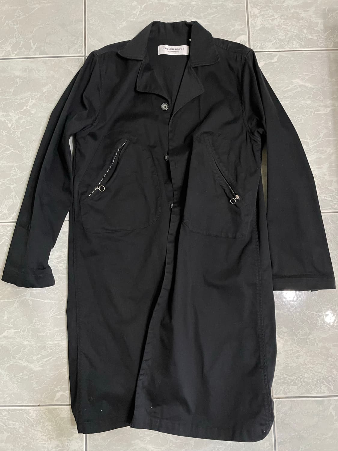 L'HOMME ROUGE 블랙 셔츠 자켓 상품이미지3