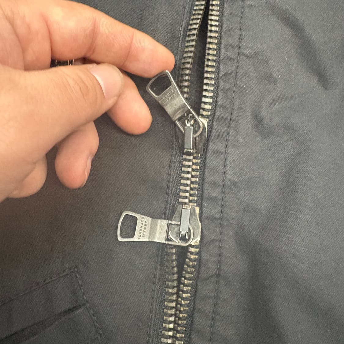 (105)아르마니익스체인지투웨이코튼라이더자켓 상품이미지5