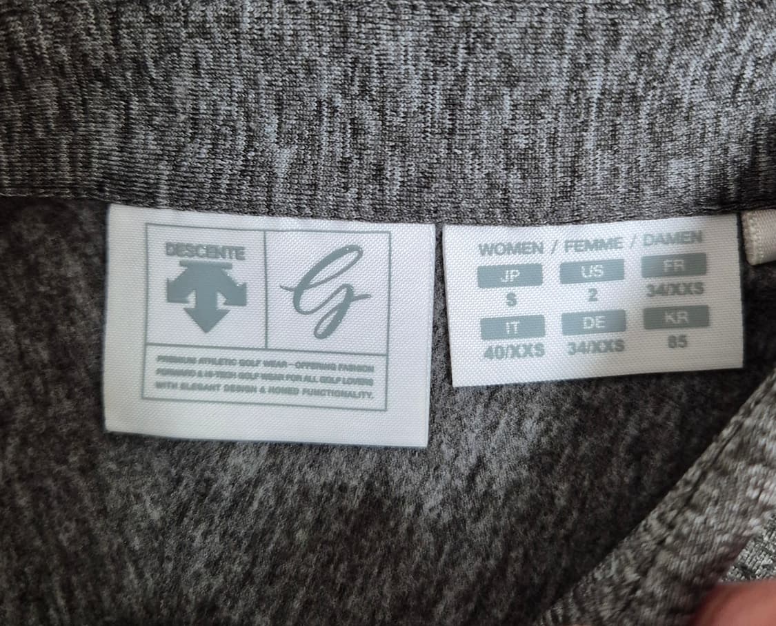 데상트 골프 긴팔 카라티 상품이미지2