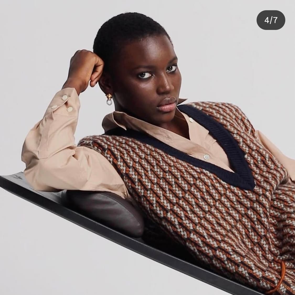 (새상품) 메종키츠네 울 베스트 S사이즈 상품이미지2