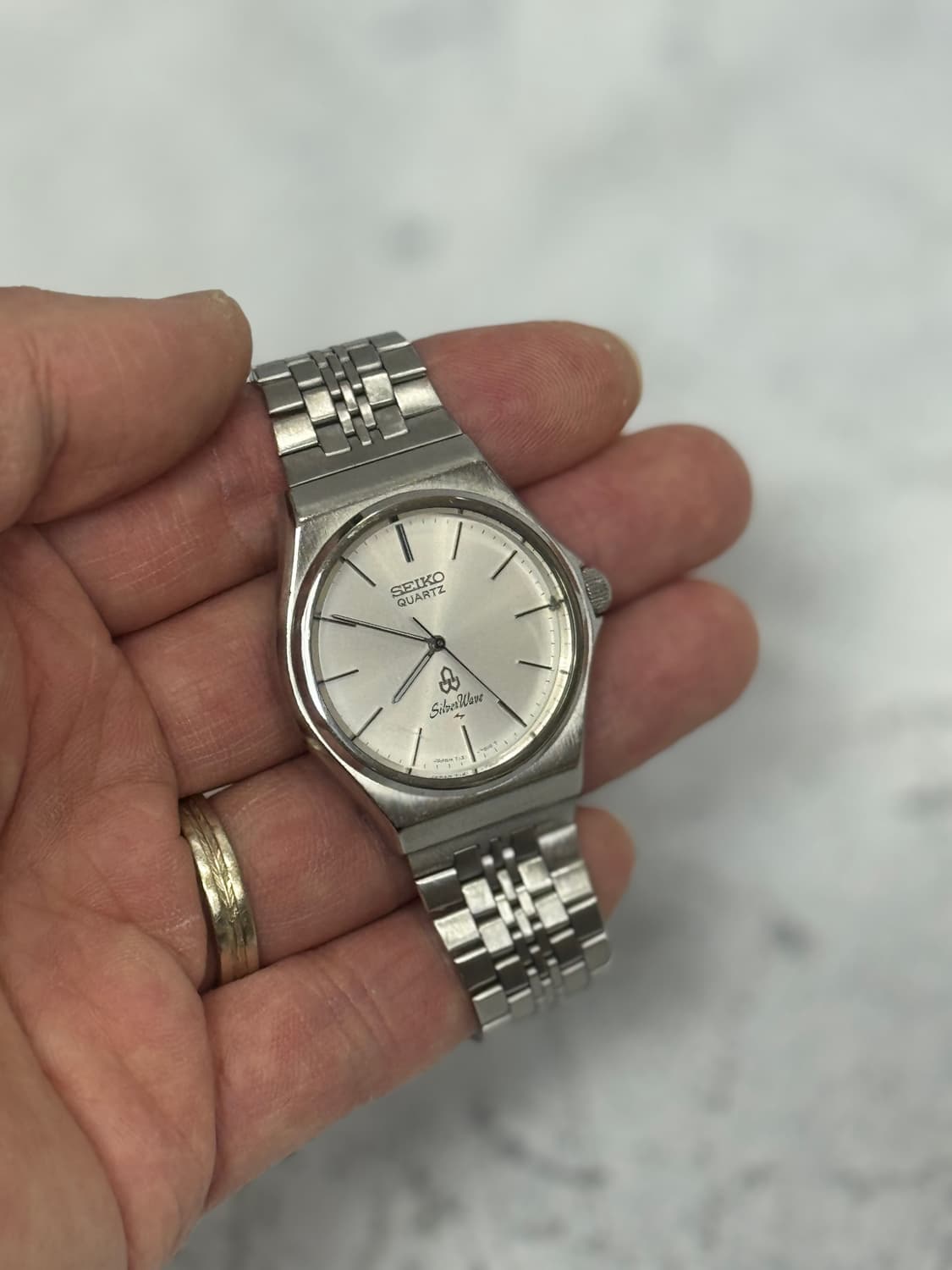 80s 빈티지 세이코 실버웨이브 쿼츠 상품이미지9