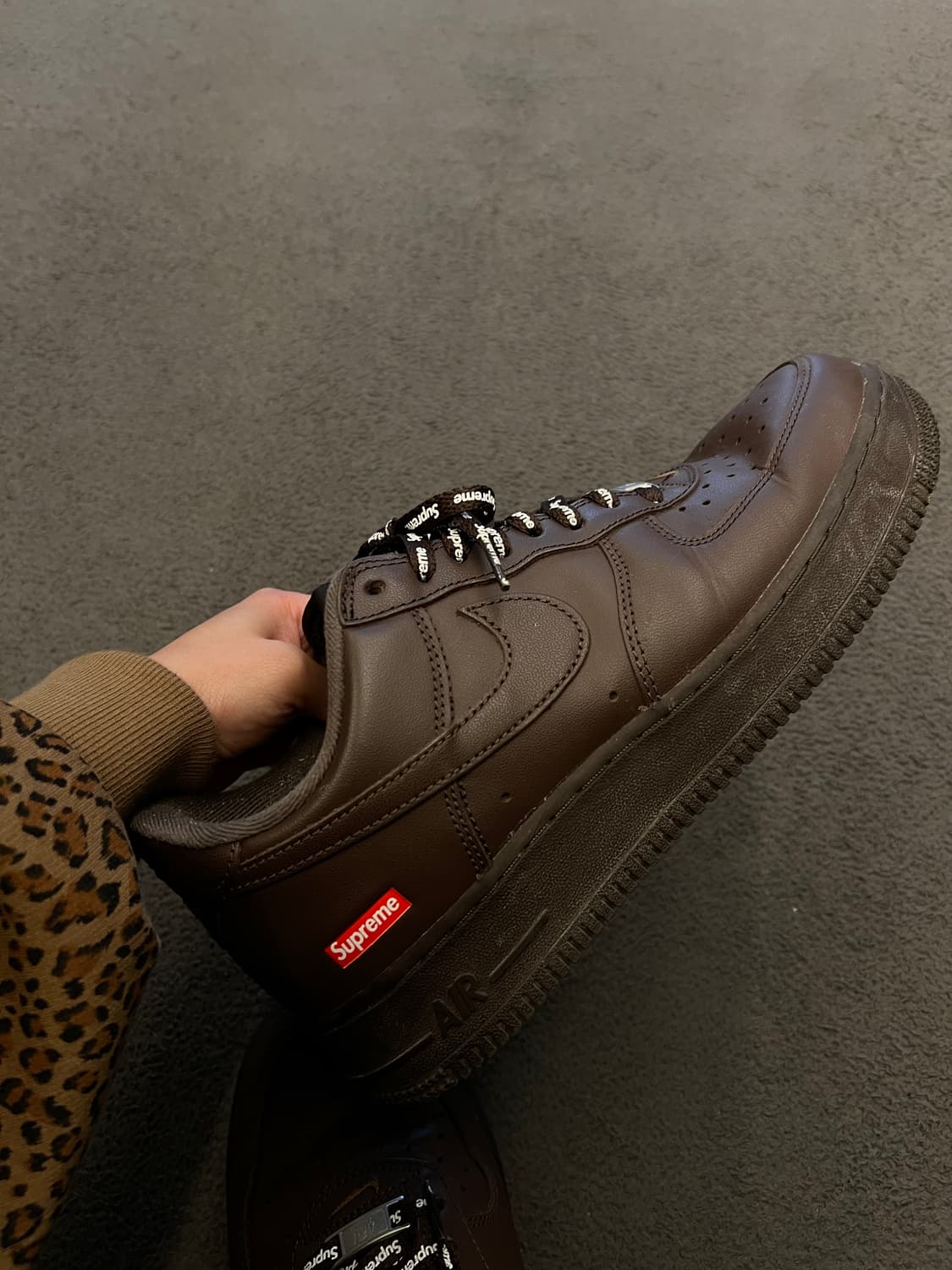 나이키 슈프림 포스 브라운 단품 처분 크림발 상품이미지2