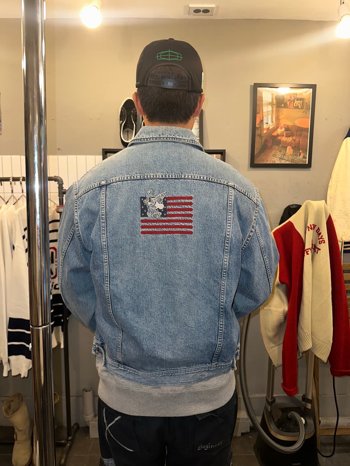 90‘s Iceberg disney American flags denim 상품이미지1
