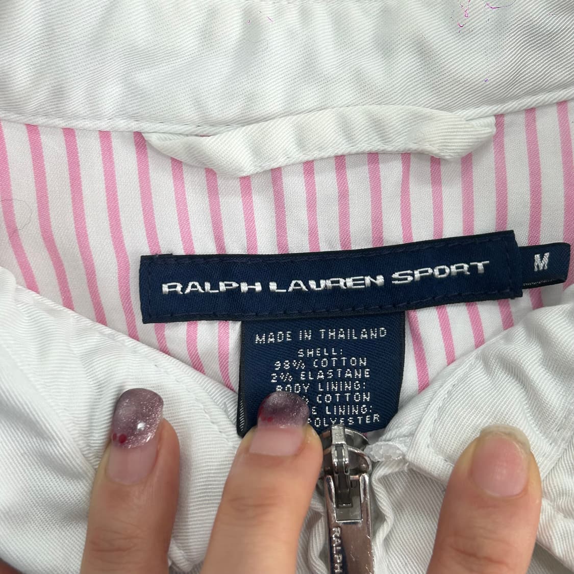 Polo 폴로 스포츠 핑크포니 화이트 코튼 자켓 상품이미지5