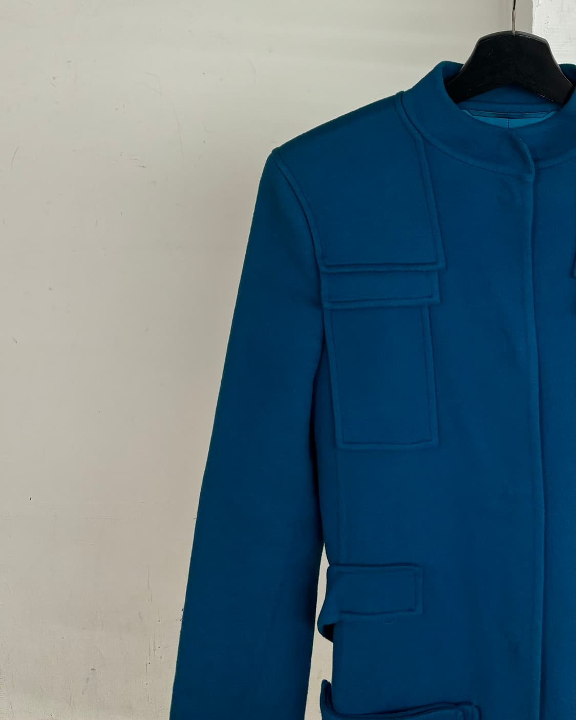 질 샌더 블루 울 캐시미어 혼방 코트 상품이미지3