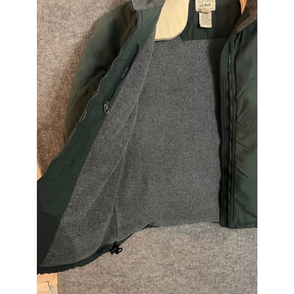 엘엘빈 플리스 안감 풀 집업 재킷 그린 상품이미지4