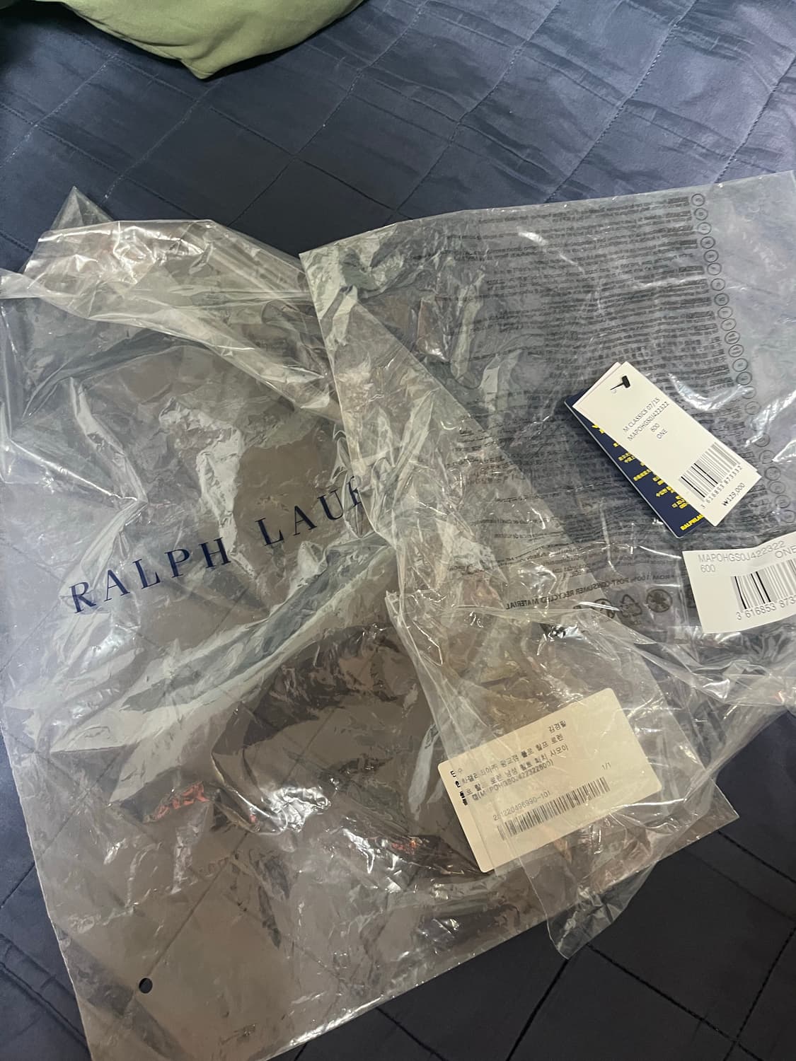 폴로랄프로렌 25FW 펠트 패치 샤모아 볼캡 와인 상품이미지4