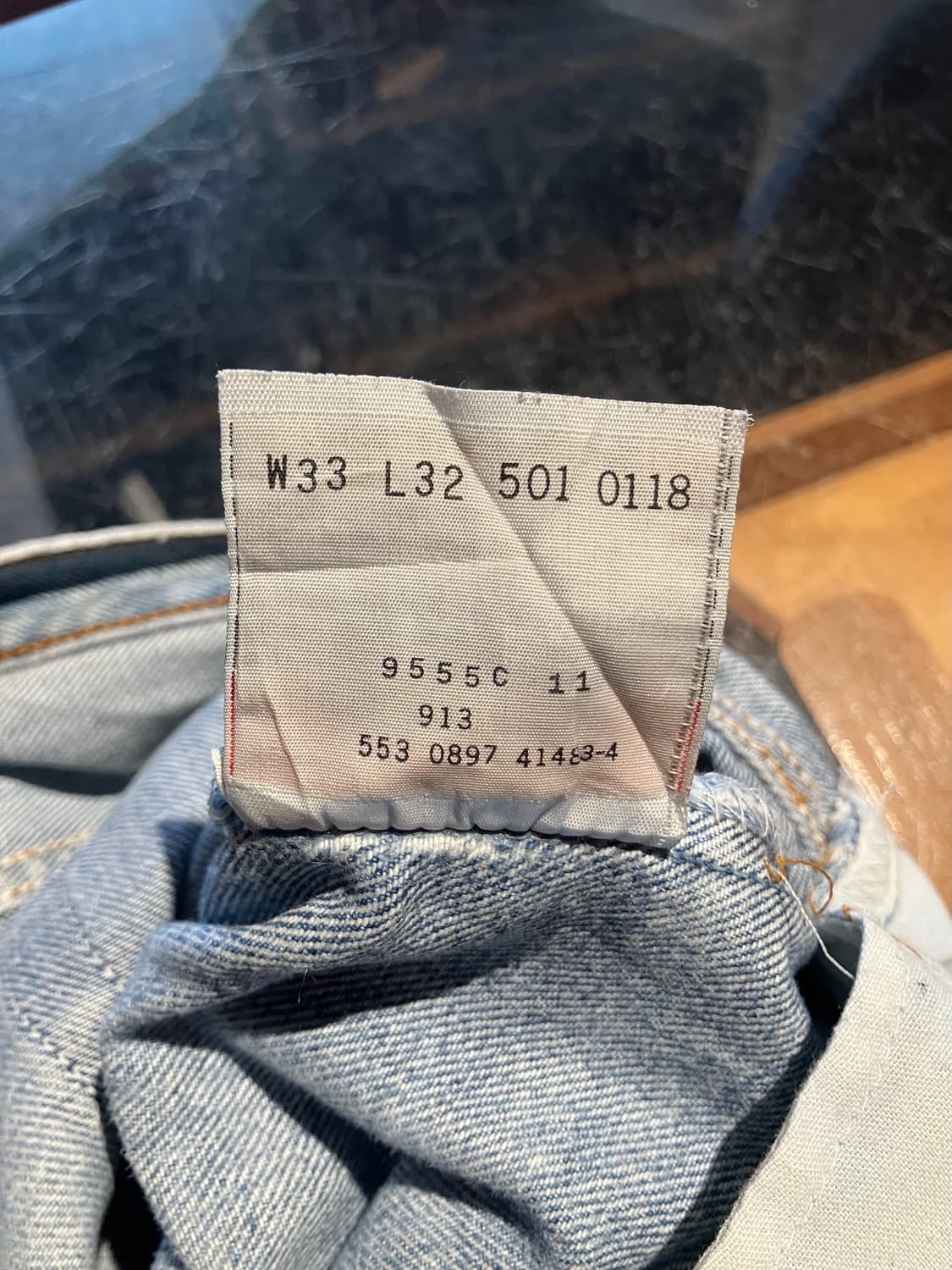 90s USA 빈티지 리바이스 501 데님 팬츠 상품이미지10