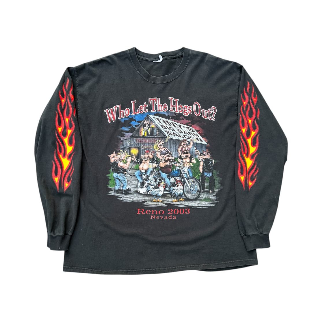 빈티지 03s biker Flame 롱슬리브 상품이미지1