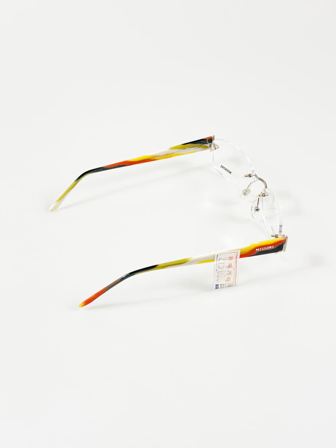 MISSONI 미쏘니 무테 스퀘어 메탈 프레임 빈티지 안경 상품이미지4
