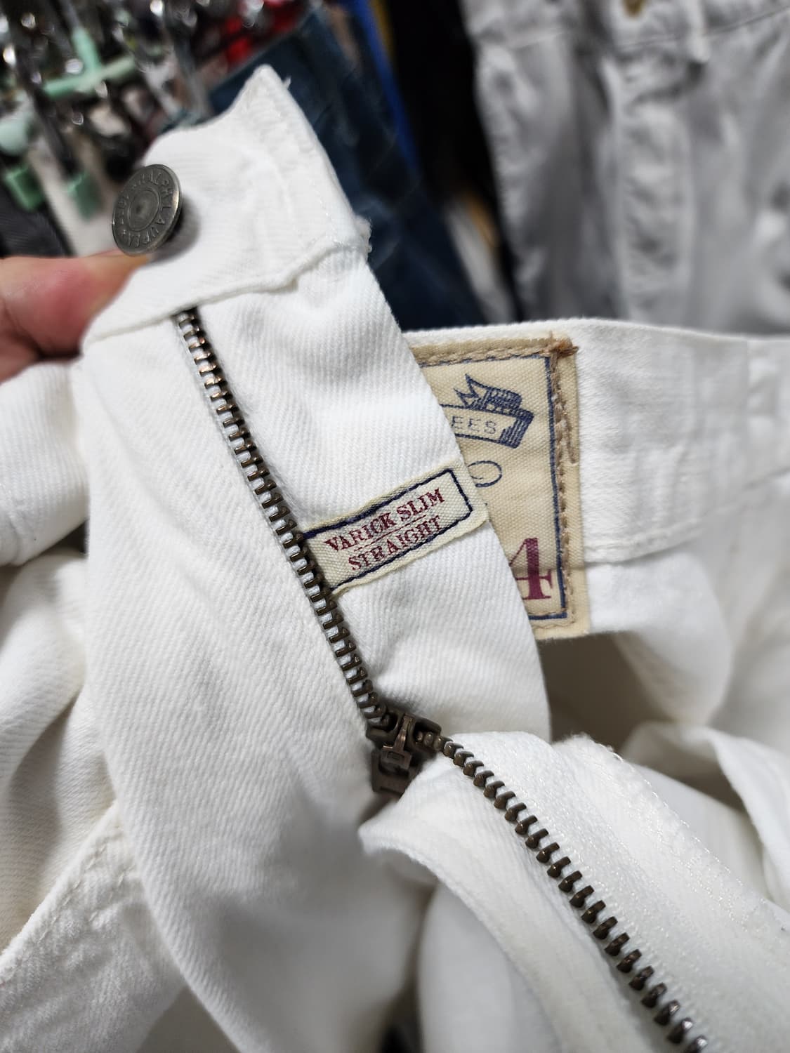 폴로 varick slim 스트레이트 화이트 데님 상품이미지6