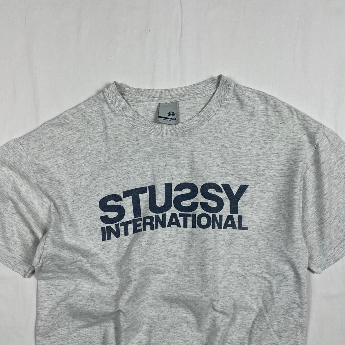 90‘s 스투시 stussy 인터네셔널 nyltla 프린트 반팔티 상품이미지2