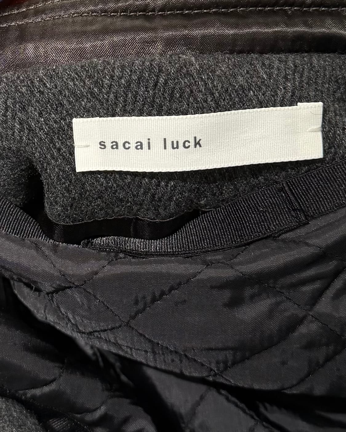 사카이 차콜 포켓 후드 더플 코트 상품이미지7